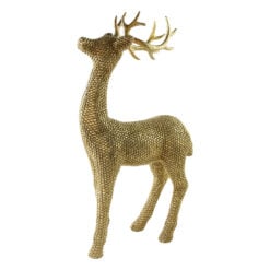 Figurina decorativa ren auriu din rasina 25 x 45 cm