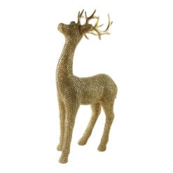Figurina decorativa ren auriu din rasina 25 x 45 cm
