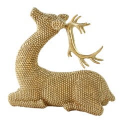 Figurina decorativa ren auriu din rasina 27 x 25 cm