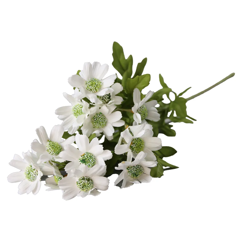 Buchet artificial cu Crizanteme albe 53 cm