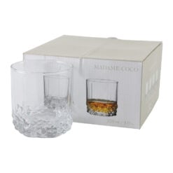 Set de 6 pahare din sticla pentru whisky 250 ml