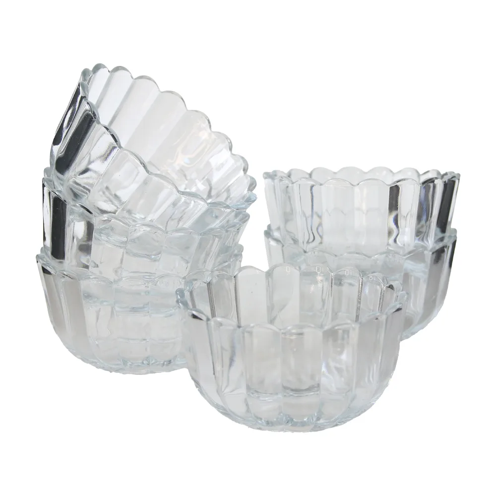 Set 6 boluri din sticla 250 ml Set 6 boluri din sticla 250 ml