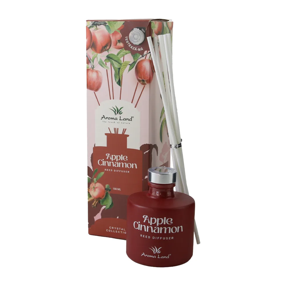 Difuzor de parfum cu betisoare Apple Cinnamon 100 ml Difuzor de parfum cu betisoare Apple Cinnamon 100 ml
