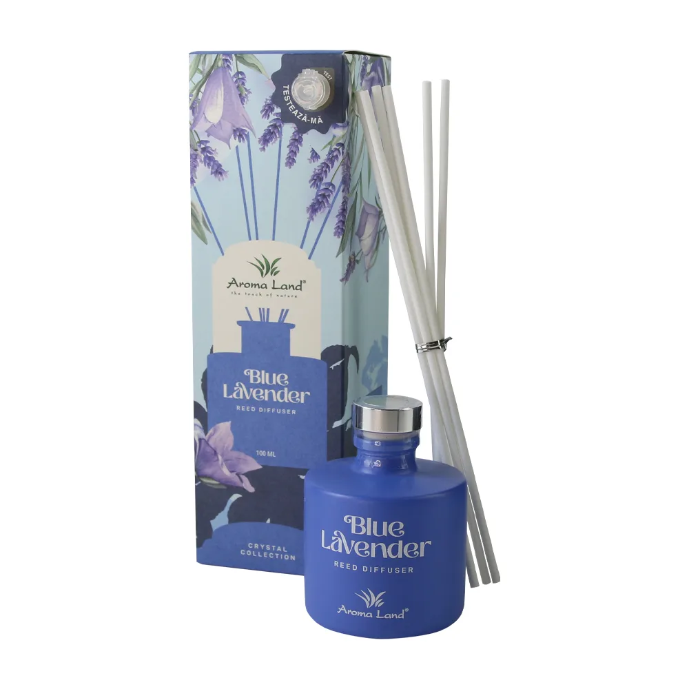 Difuzor de parfum cu betisoare Blue Lavender 100 ml Difuzor de parfum cu betisoare Blue Lavender 100 ml