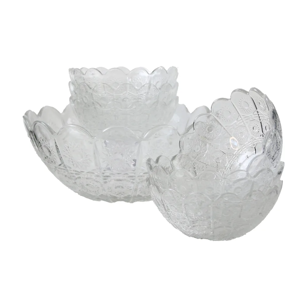Set 7 boluri din sticla 23 x 10 cm/12 x 5.5 cm Set 7 boluri din sticla 23 x 10 cm/12 x 5.5 cm