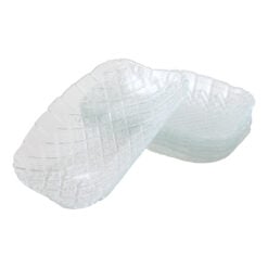 Set 6 platouri dreptunghiulare din sticla 19.5 x 13.5 cm
