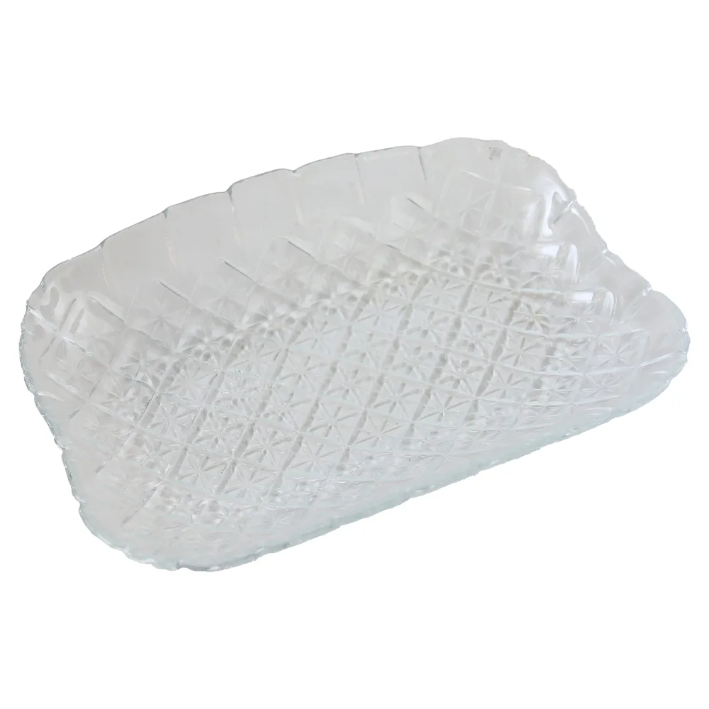 Set 6 platouri dreptunghiulare din sticla 19.5 x 13.5 cm Set 6 platouri dreptunghiulare din sticla 19.5 x 13.5 cm