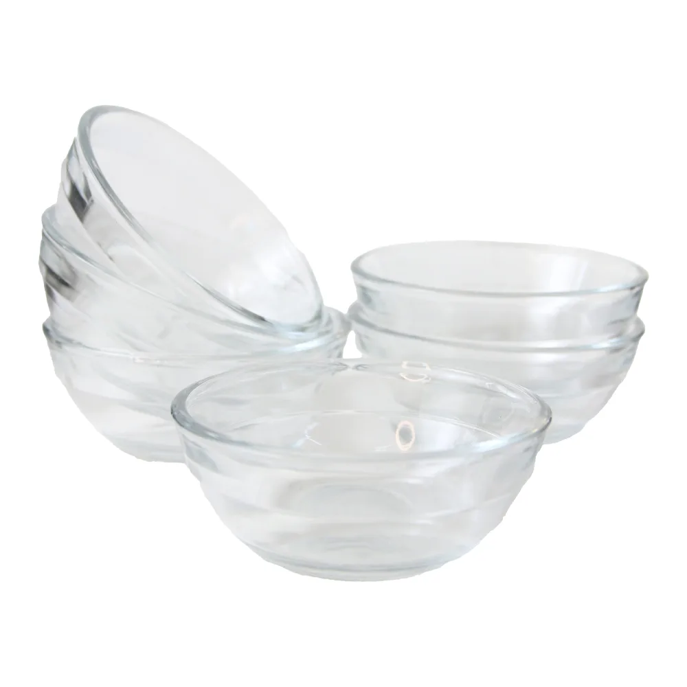 Set 6 sosiere din sticla 7.5 x 3 cm