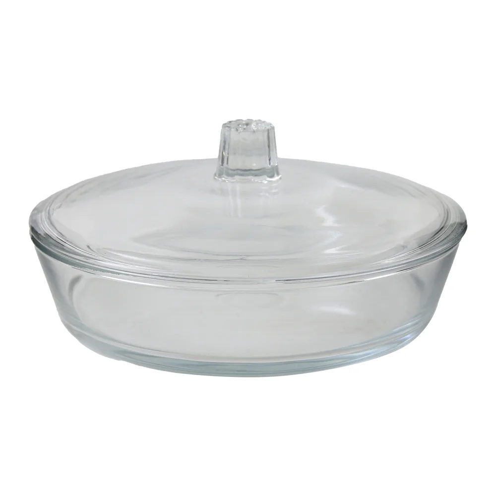 Bol din sticla cu capac 22 x 10 cm