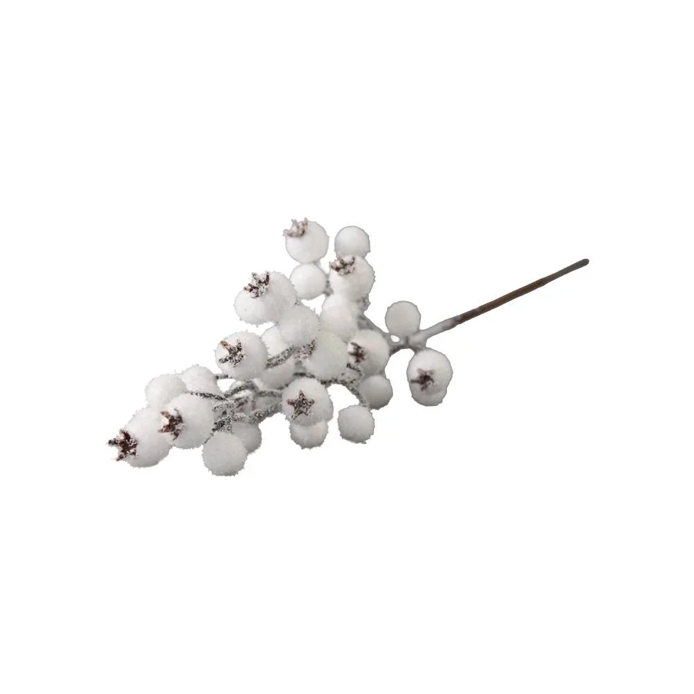 Pick decorativ cu bobite albe 45 cm Pick decorativ cu bobite albe 45 cm