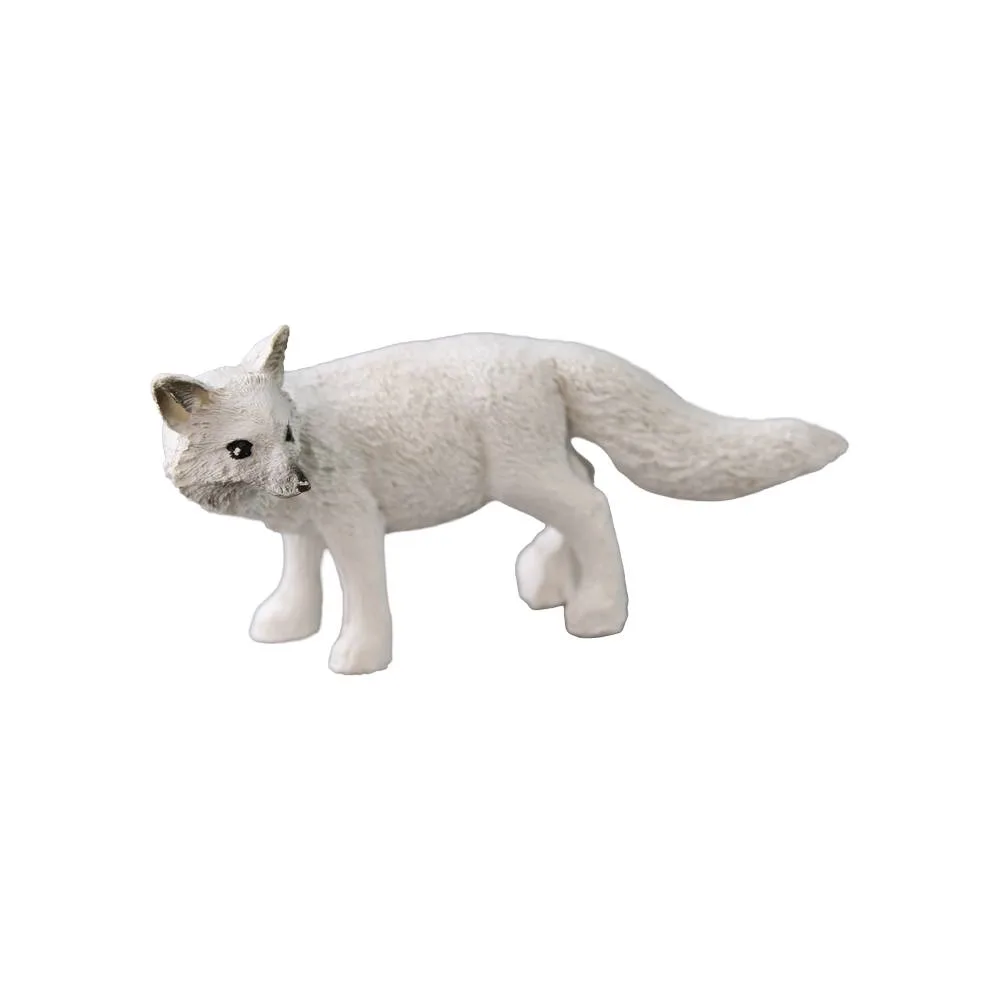 Figurina decorativa Vulpe alba din rasina 9 x 4.5 cm