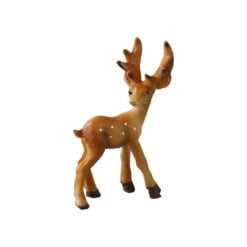 Figurina decorativa Ren maro din rasina 11 cm