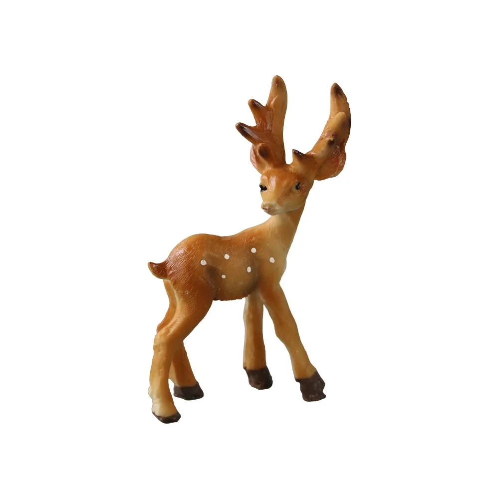 Figurina decorativa Ren maro din rasina 11 cm