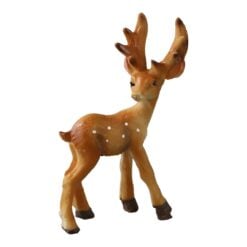 Figurina decorativa Ren maro din rasina 11 cm