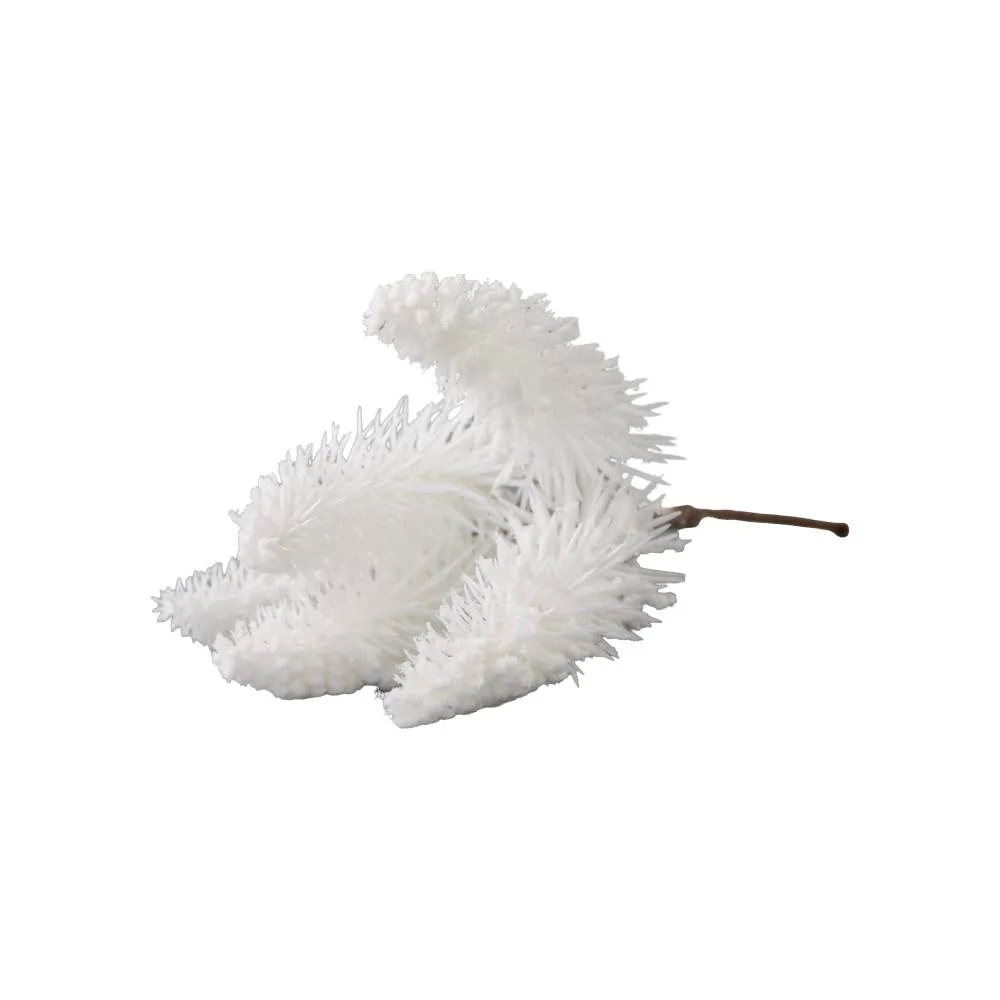 Pick decorativ creanga de brad inzapezita 25 cm