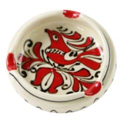 Scrumiera din ceramica de Corund cu motive traditionale 9.5 cm