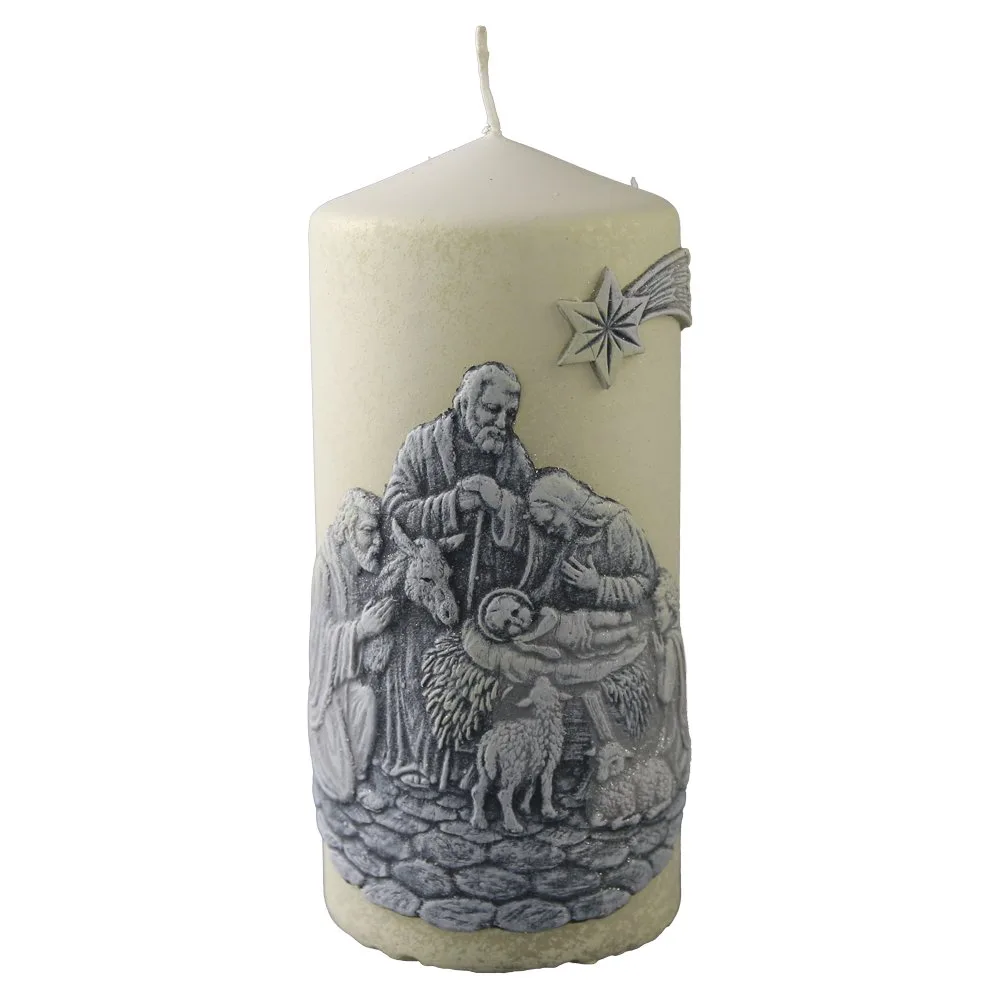Lumanare de Craciun Christmas Night 7x15 cm Lumanare de Craciun Christmas Night 7x15 cm
