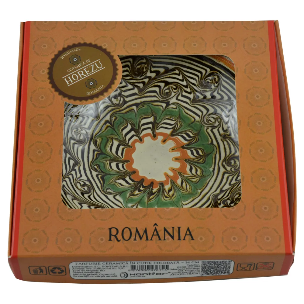 Farfurie realizata din ceramica de Horezu- Diferite modele