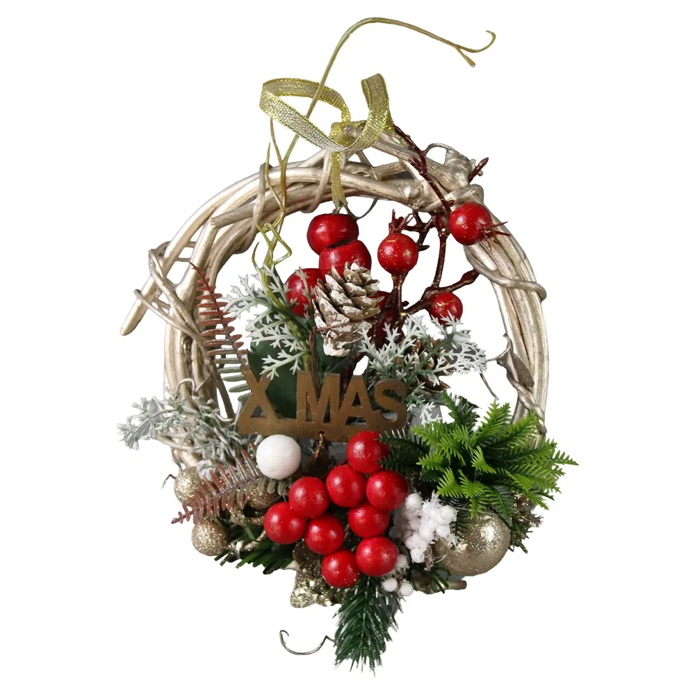 Coronita decorativa de Craciun pentru usa 15 cm