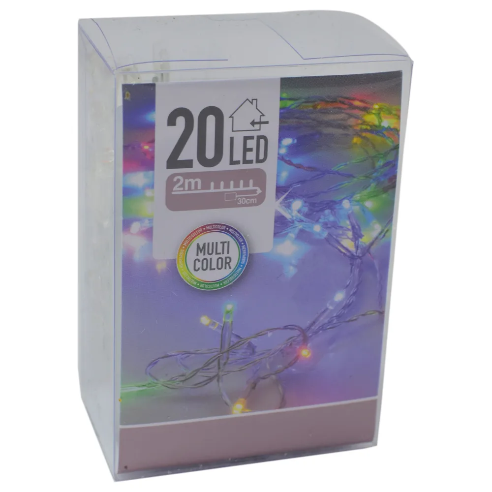Instalatie Craciun cu 20 de leduri Multicolor