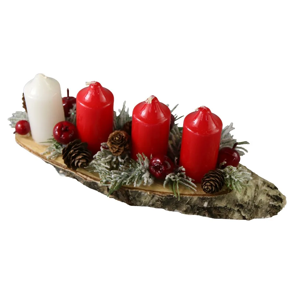 Aranjament de Advent cu 4 lumanari 28x9 cm Aranjament de Advent cu 4 lumanari 28x9 cm