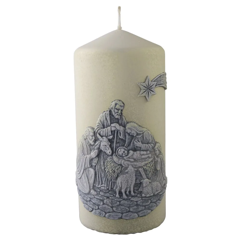 Lumanare de Craciun Christmas Night 6x13 cm Lumanare de Craciun Christmas Night 6x13 cm