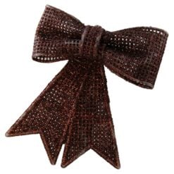 Fundita pentru brad cu glitter 9x10 cm