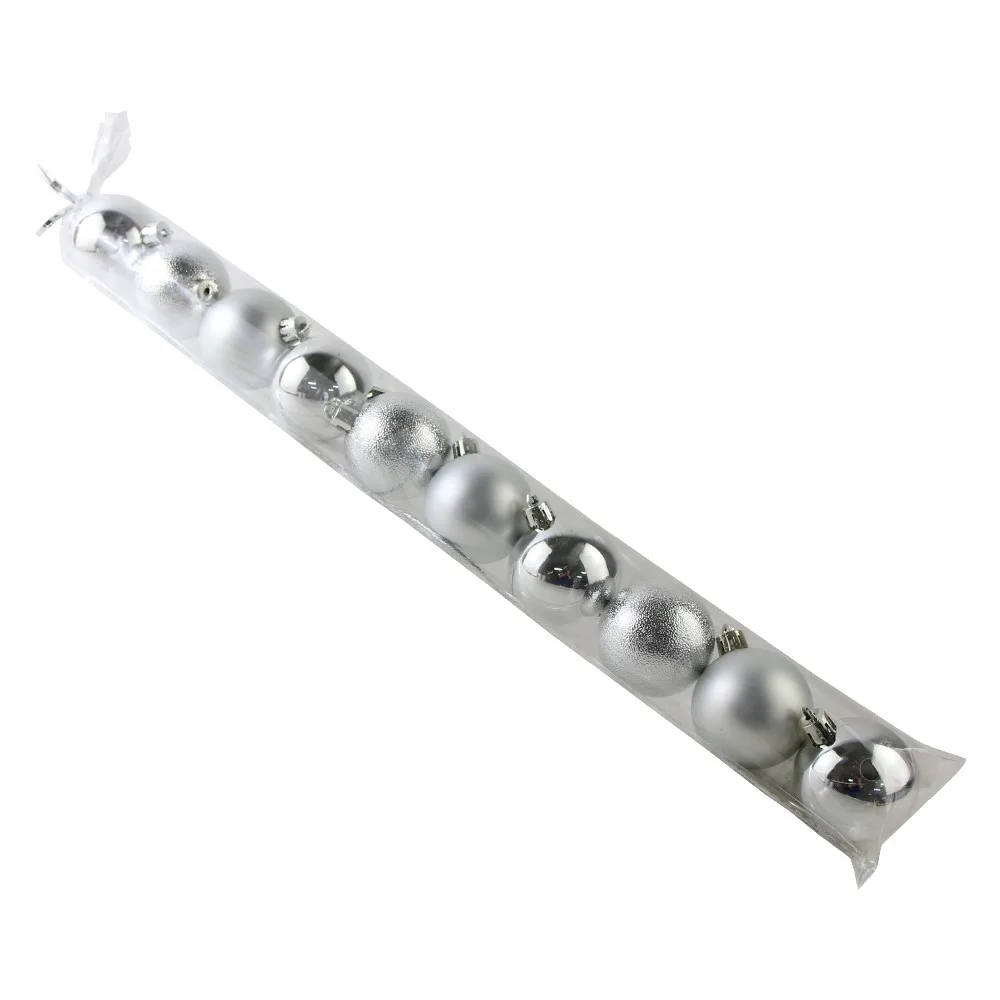 Set 10 globuri pentru brad din plastic 5 cm Set 10 globuri pentru brad din plastic 5 cm