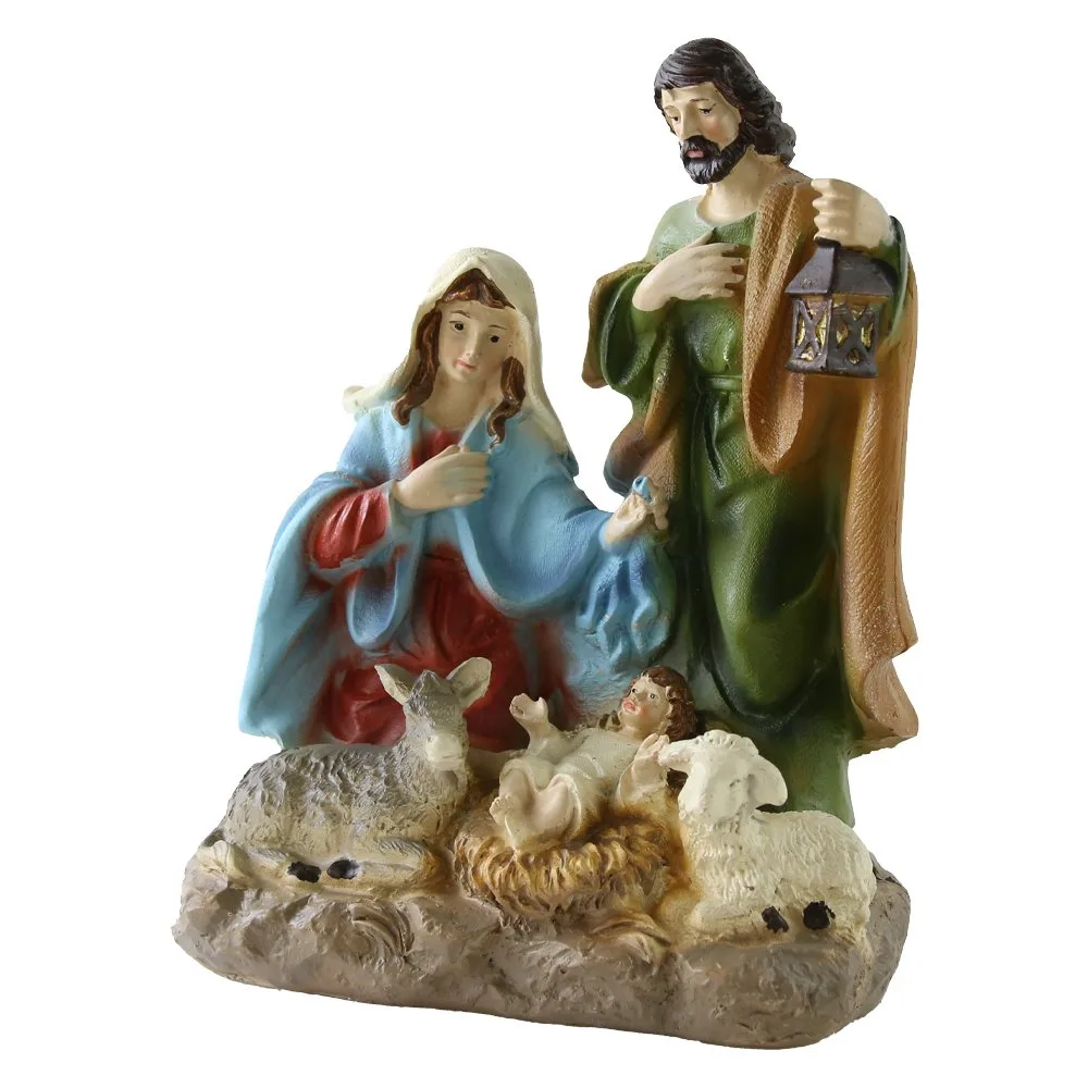 Decoratiune din rasina Sfanta Familie