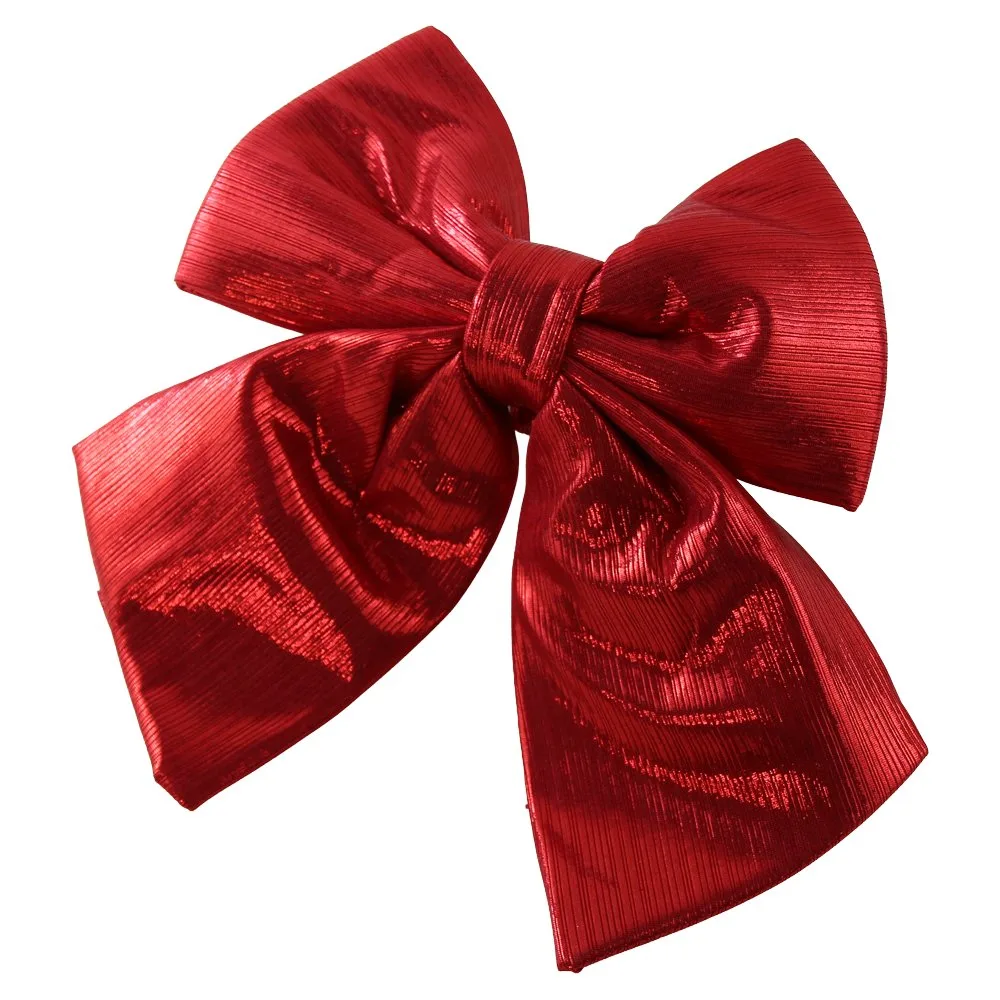 Fundita rosie de Craciun cu sclipici 20x25 cm