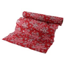 Napron decorativ de Craciun cu sclipici 28x250 cm