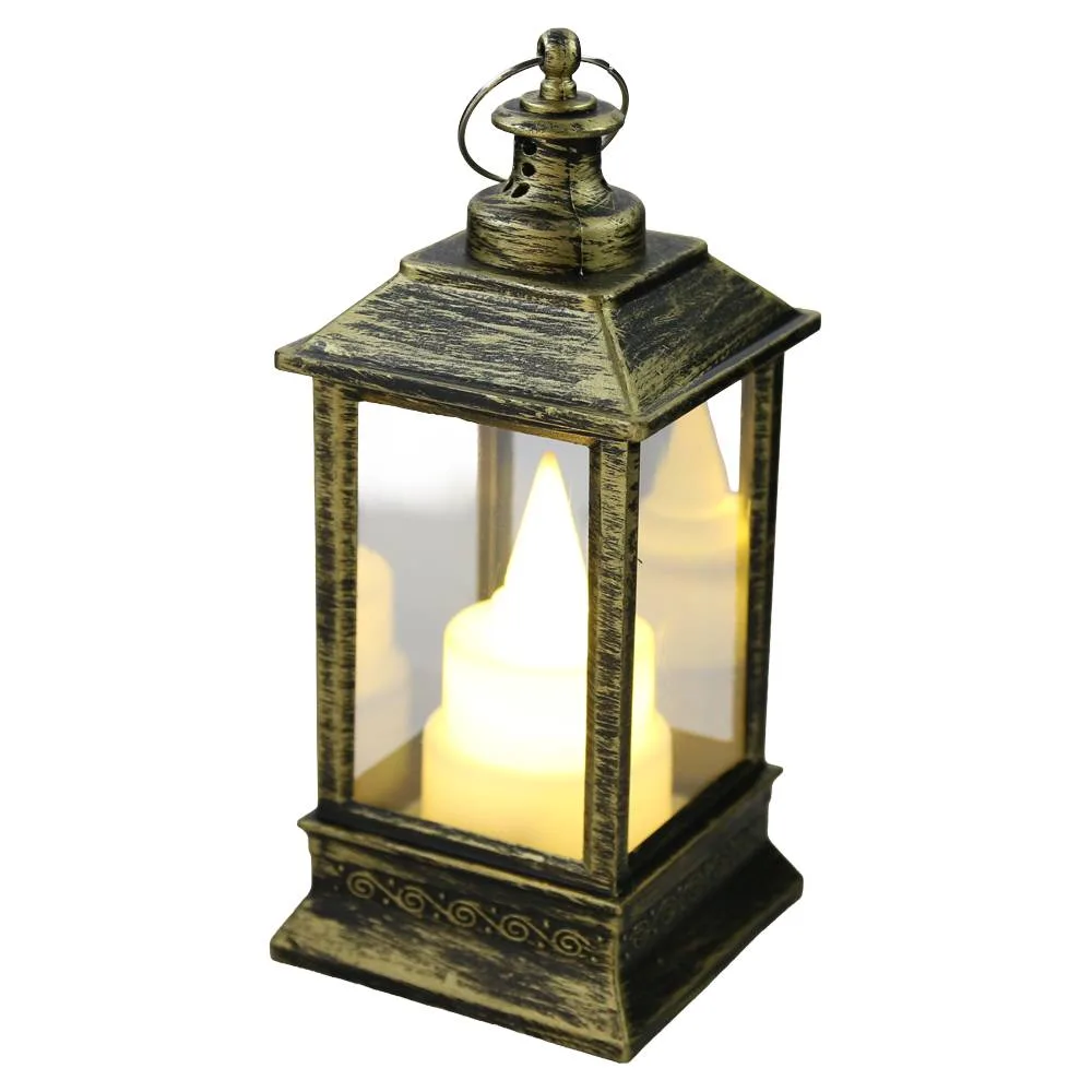 Felinar decorativ de Craciun cu lumanare LED 6x14 cm Felinar decorativ de Craciun cu lumanare LED 6x14 cm