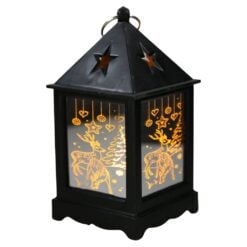 Felinar mini de Craciun cu LED 5x10 cm