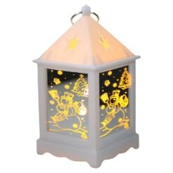 Felinar mini de Craciun cu LED 5x10 cm