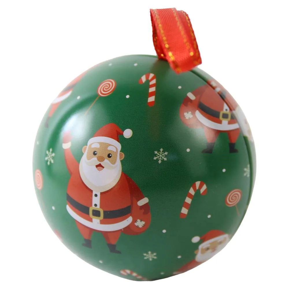 Glob de brad metalic cu cutie pentru cadou 6.5 cm Glob de brad metalic cu cutie pentru cadou 6.5 cm