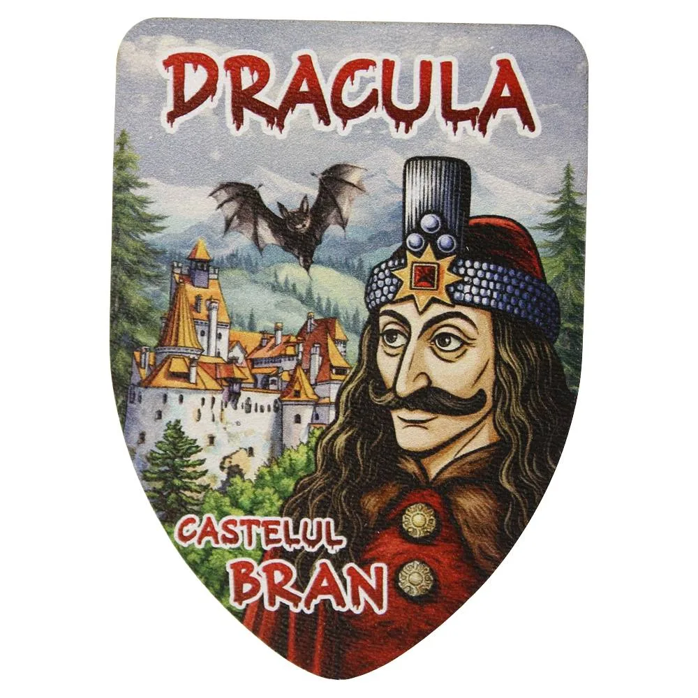 Magnet de frigider din placaj "Dracula" 6.5x9 cm