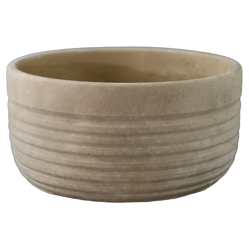 Ghiveci rotund din beton 16 x 8 cm Ghiveci rotund din beton 16 x 8 cm
