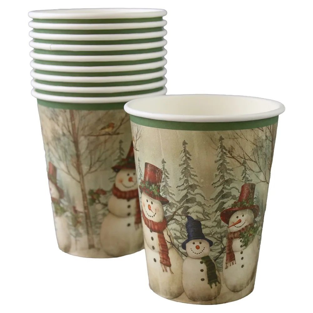 Set 10 pahare hartie 200 ml