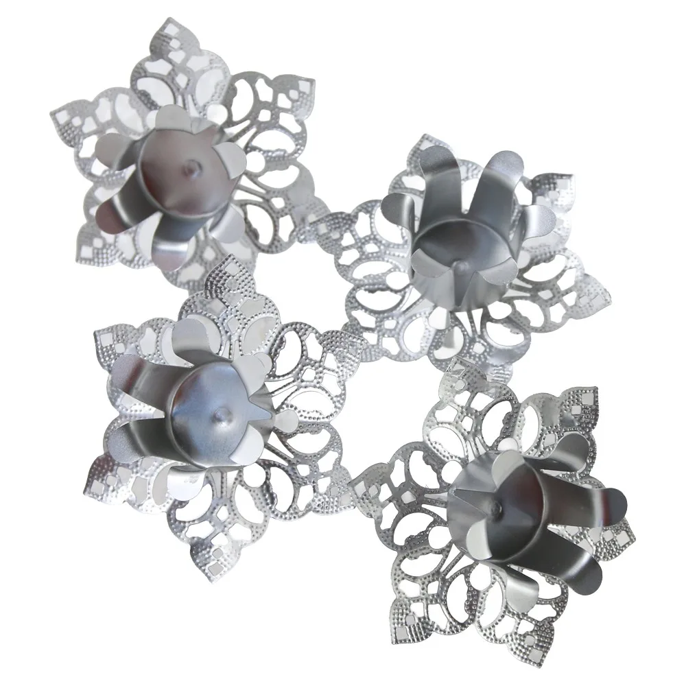 Set 4 suporturi pentru lumanari 6.5 cm