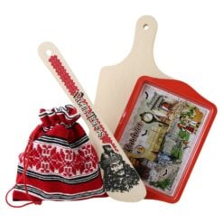 Set cadou traditional Romania cu traista 4 piese