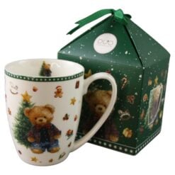 Cana de Craciun din portelan Teddy Noel 360 ml