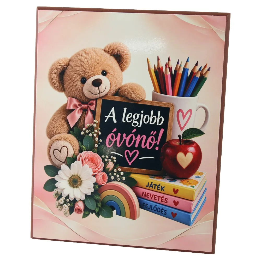 Placheta din MDF "A legjobb Ovono!" 20 x 25 cm