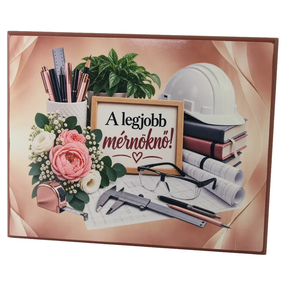 Placheta din MDF "A legjobb Mernokno!" 25 x 20 cm Placheta din MDF "A legjobb Mernokno!" 25 x 20 cm