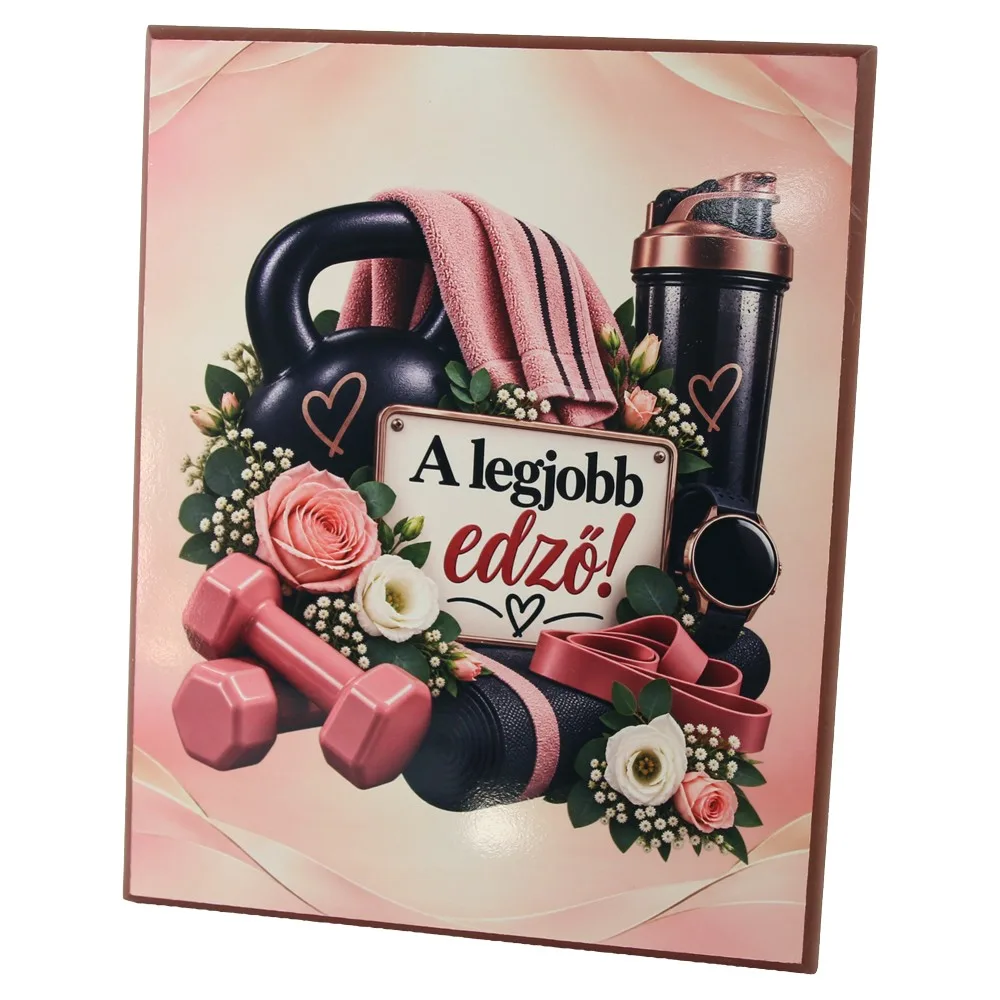 Placheta din MDF "A legjobb Edzo!" 20 x 25 cm Placheta din MDF "A legjobb Edzo!" 20 x 25 cm
