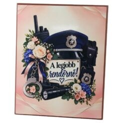 Placheta din MDF "A legjobb Rendorno!" 20 x 25 cm
