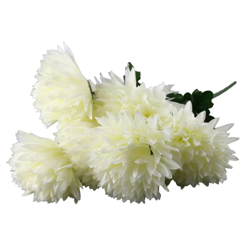Buchet cu crizanteme crem 52 cm