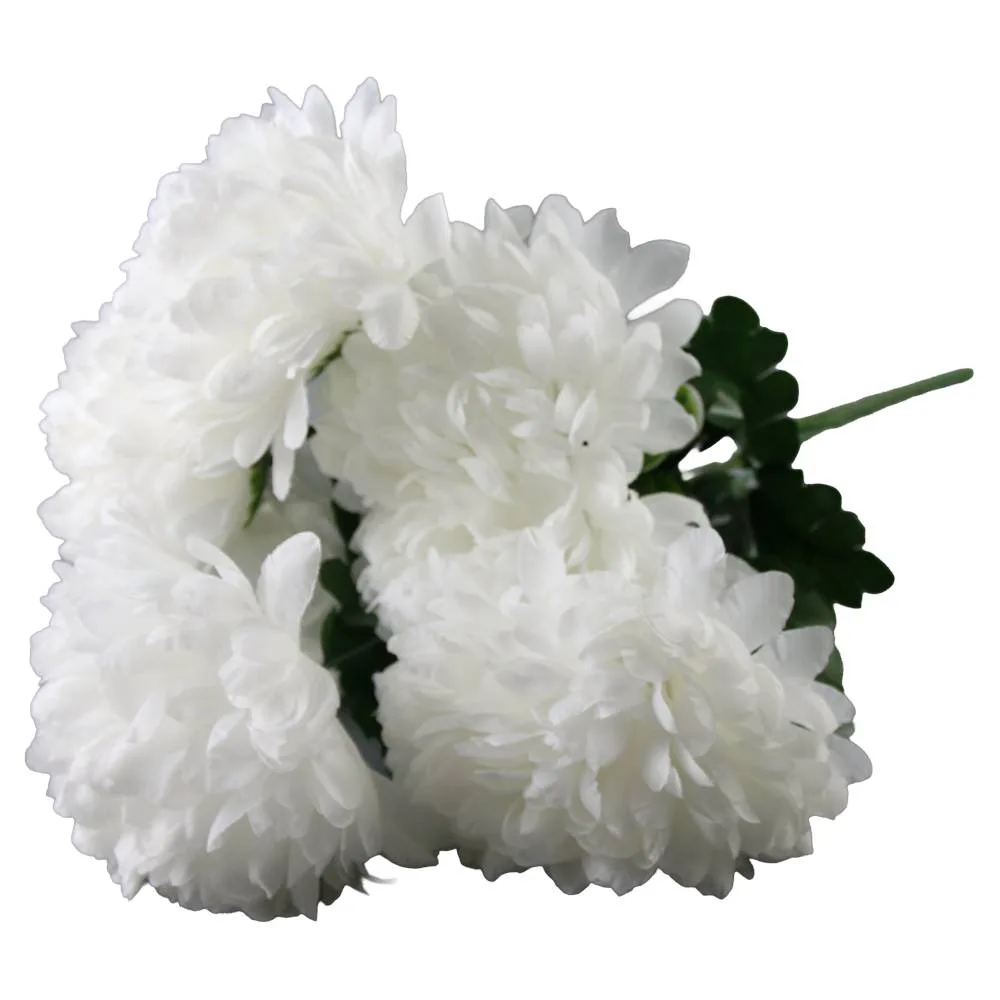 Buchet cu crizanteme albe 52 cm