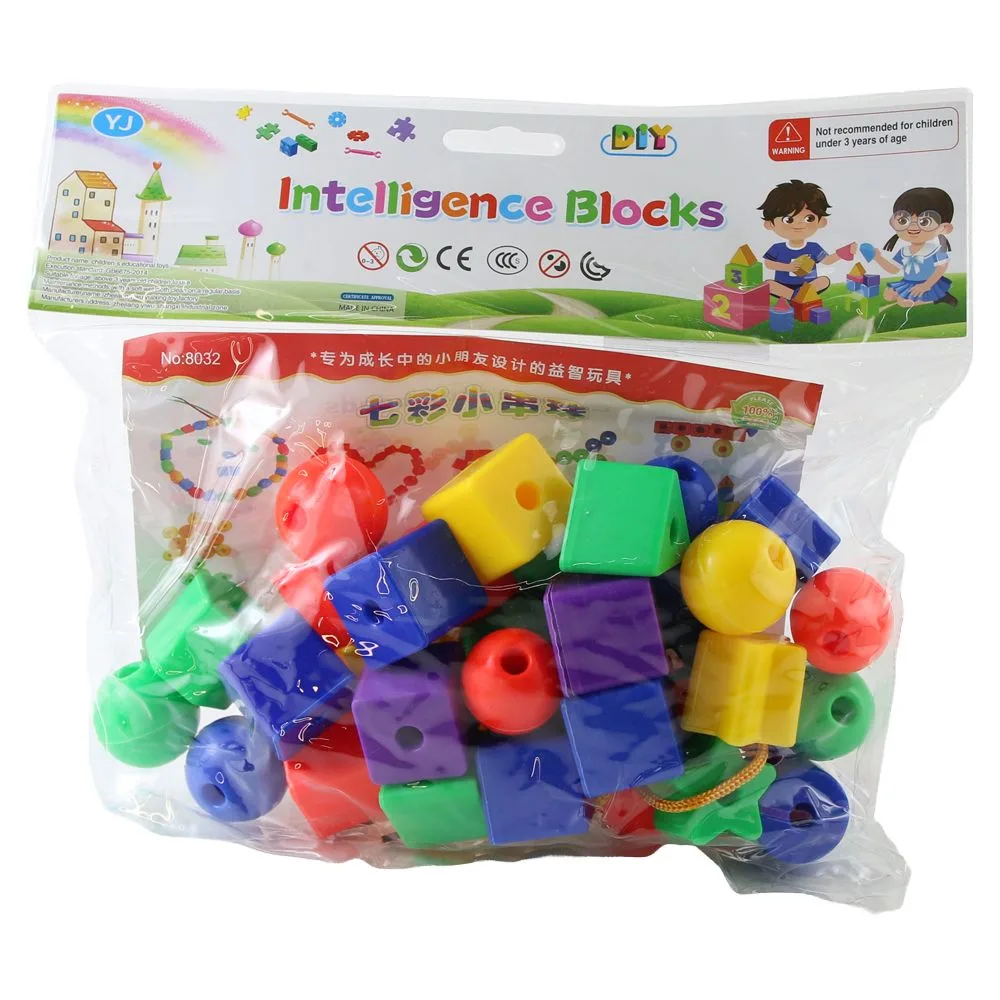 Joc de imbinare cu margele colorate in plastic DIY