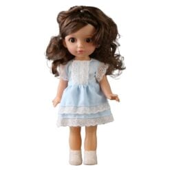 Papusa din plastic 12x30 cm Girl Beauty