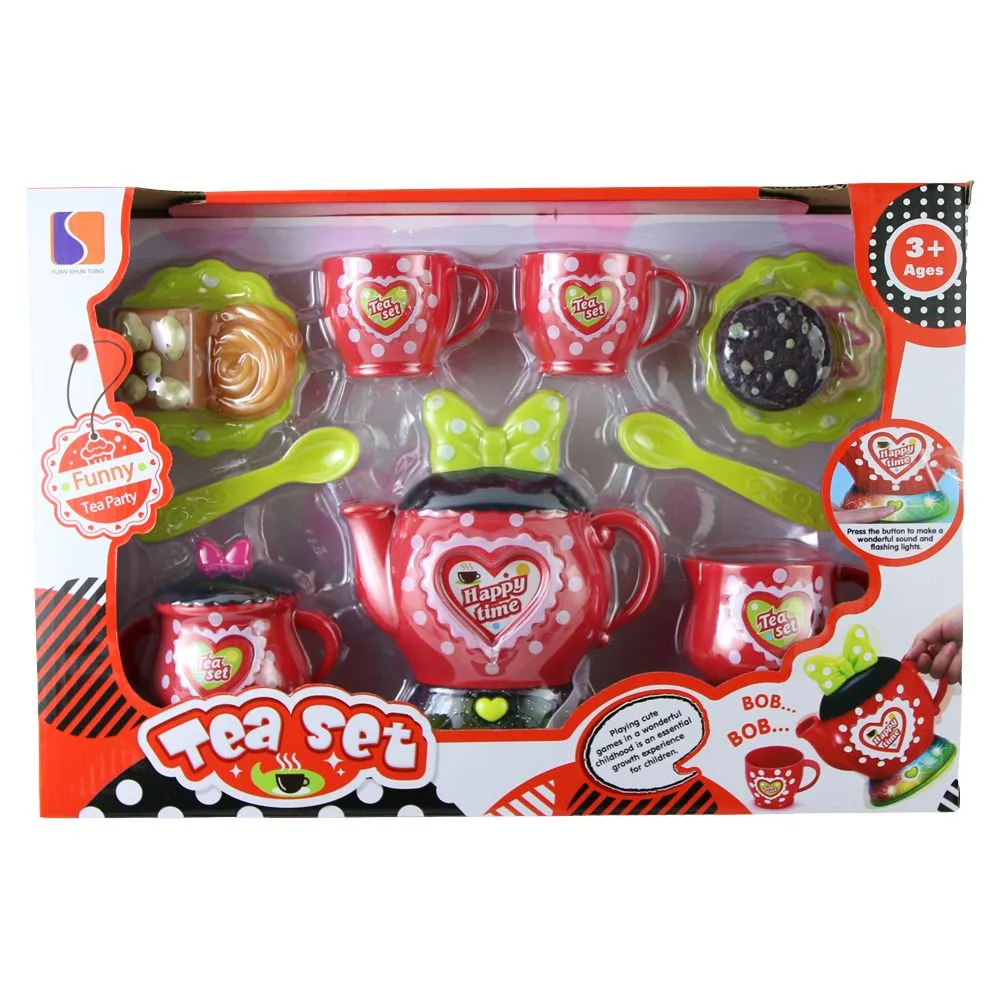 Set ceainic cu accesorii pentru copii cu sunete si lumini